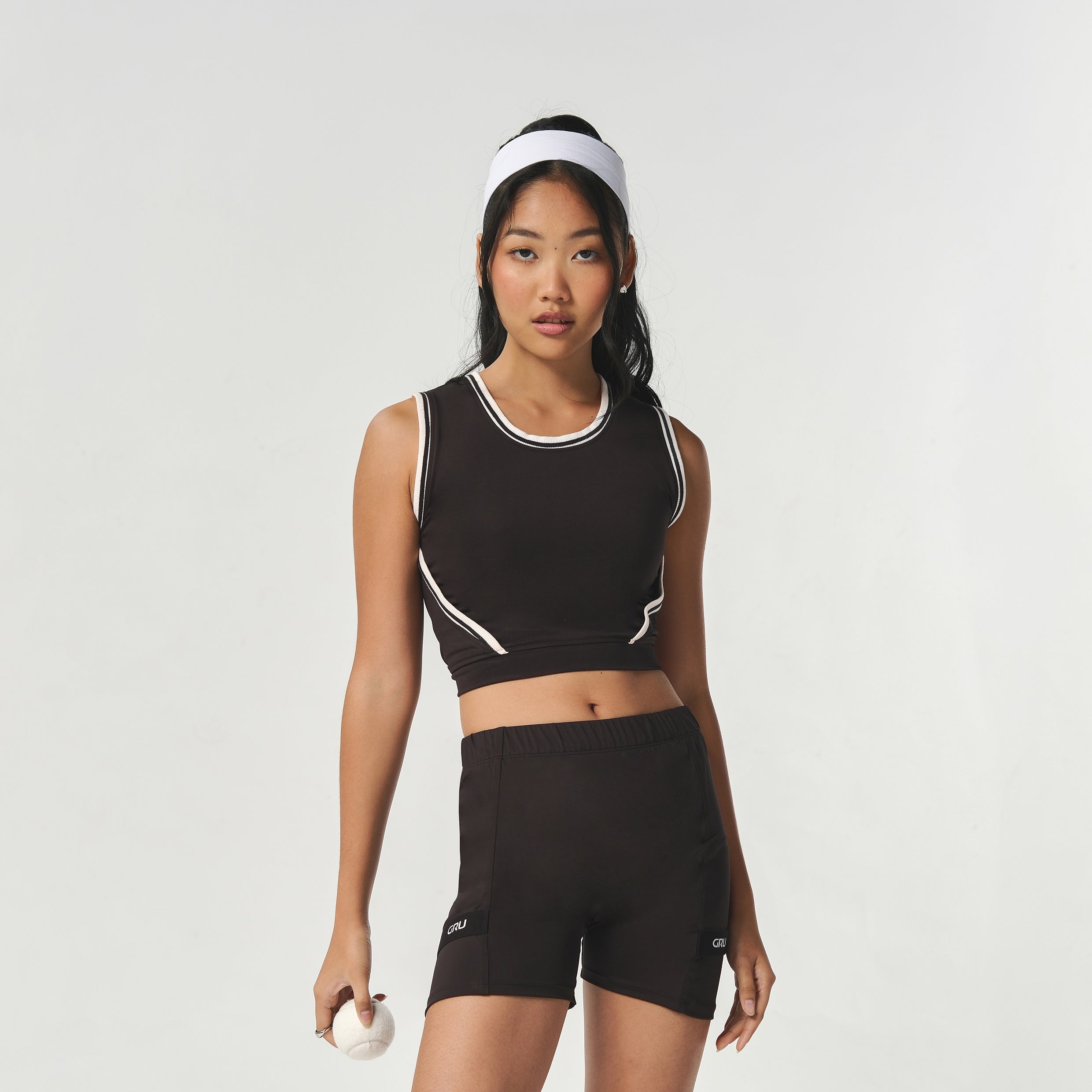 Elise Built-In Bra Biker Top