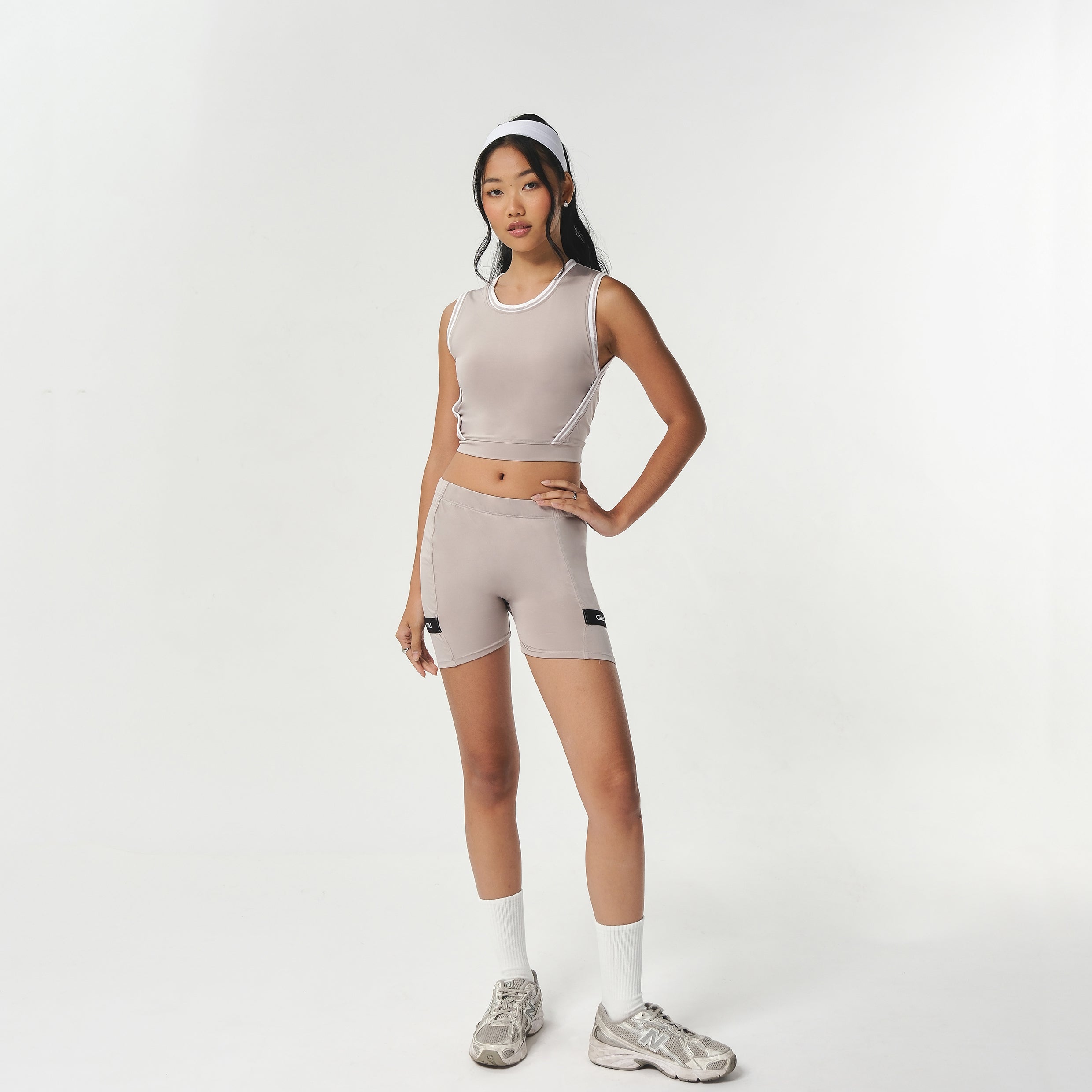 Elise Built-In Bra Biker Top